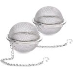 2pcs infuseurs � th� en acier inoxydable, boule �pices en maille fine de 5, 2 cm pour th� en vrac, filtre ...