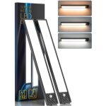 2pcs led lampe dimmable de placard , 65 led �clairage, noir