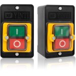 2pcs machine de commutateur de bouton � l'�preuve de l'eau 10a 380v commutateur de poussoir �lectrique ...