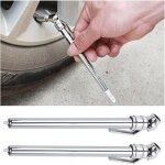 2pcs manom�tre pour pneus � crayon, jauge de pression des pneus portable, manom�tre � acier inoxydable ...