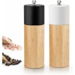 2pcs moulin  poivre et sel manuel avec meule en cramique rglable - set poivrier & salire, salieres ...
