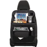 2pcs organisateur voiture avec plateau pour tablette voiture siege arriere, protection siege voiture ...