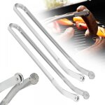 2pcs)pince barbecue roulette, pince retourne saucisse, pince barbecue longue 39. 5cm, pince cuisine inox, ...