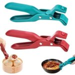 2pcs pince multifonction anti - br�lure pour bol de cuisine, clip anti - br�lure en silicone, clip de ...