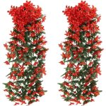 2pcs plantes suspendues artificielles sayuri rotin ivy vigne plante tombante plantes artificielles vigne ...