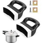 2pcs poign�e pour autocuiseur poign�e de support lat�rale, avec vis, pi�ce de rechange courte universelle ...