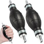2pcs poire amorcage gasoil, 8mm pompe amorcage gasoil, pompe manuelle carburant pompe essence pour transfrer ...