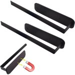 2pcs porte rouleaux magn�tiques noir, acier inoxydable, r�frig�rateurs / fours micro - ondes.