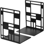 2pcs serre livres en m�tal, serre - livres robustes pour �tag�res, serre - livres d�coratifs, cale livre ...