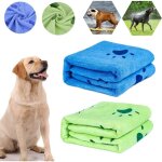 2pcs serviettes pour chiens serviettes en microfibre pour chien chat petits animaux serviette de bain ...