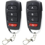 2pcs telecommande portail garage 433 mhz, t�l�commande universelle porte de garage sans fil, duplicateur ...
