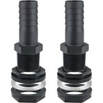 2pcs trop plein cuve, 25mm passe paroi cuve raccord male leakproof hose pour citernes raccord r�cup�rateur ...