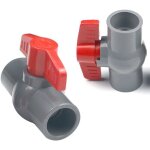 2pcs vanne  boisseau sphrique en pvc 40 mm , valve de tuyau d'eau en plastique u - pvc connecteurs ...