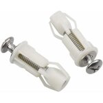 2pcs vis d'expansion pour couvercle de toilette, kit de fixation abattant wc universel, pi�ces de rechange ...