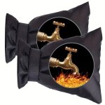 2pcs, winter waterproof outdoor faucet cover outside garden faucet freeze protection sock reusable tap ...