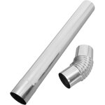 2pièces coudes à acier inoxydable pour tuyau de poêle de camping et cuisine accessoires de fumisterie ... 2pièces coudes à acier inoxydable pour tuyau de poêle de camping et cuisine accessoires de fumisterie ...