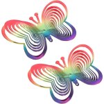 2pi�ces d�coration de jardin anti - oiseaux r�fl�chissant girouette rotative pour �loigner les oiseaux ...