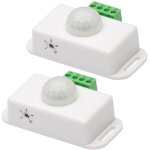 2pi�ces interrupteur d�tecteur mouvement pir avec capteur infrarouge haute sensibilit� pour �clairage ...