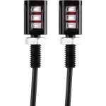 2x 12v universel voiture moto plaque d'immatriculation vis boulon lumi�re lampe bleu led