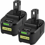 2x 18v 5. 0ah batterie de remplacement pour ryobi one + rb18l50 rb18l40 rb18l25 p108 p107 p122 p104 p105 ...