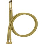 Tycner - 2x 40cm m10 x g3 / 8 une paire or nylon tressé tuyau flexible robinet Tycner - 2x 40cm m10 x g3 / 8 une paire or nylon tressé tuyau flexible robinet