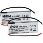 Vhbw - 2x batterie compatible avec cardo scala rider multiset q2, scala rider q2 gps, appareil de navigation ...