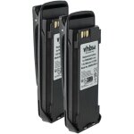 2x batterie remplacement pour motorola pmnn4104, pmnn4103a, pmnn4466a pour radio talkie - walkie (1800mah, ...