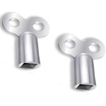 2x cl� de purge radiateur universelle ? clef pour vanne vidange soupape chauffage acier outil purger ...