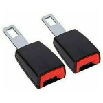 2x clip de verrouillage de boucle d'extension de ceinture de s�curit� de s�curit� de voiture r�glable ...