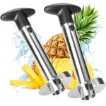 2x coupe - ananas 3 en 1 - �pluche - ananas en acier inoxydable, va au lave - vaisselle - vide - ananas ...