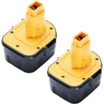 Pdstation - 2x pour dewalt 12v 4. 6ah batterie dw9071 dw9072 dc9071 de9037 de9071 de9072 de9074 de9075 ...