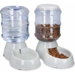Snq - 2x distributeur croquettes et eau - accessoire pour chat et chien - 2x gamelle automatique nourriture ...