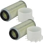 2x filtre � air compatible avec iseki tx 2160, k3b, tx 1300, tx 1500, tx 2140 pelleteuse - filtre moteur ...