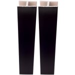 2x jonction de plinthe droite en pvc connecteur socle cuisine raccord profil, hauteur 80mm finition noir ...