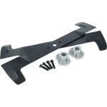 2x lames remplacement pour iseki 82004341 / 0, 82004340 / 0 pour tondeuse - lames de rechange, noir, ...