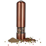 2x moulins � poivre �lectriques grand moulin � sel en inox moulin � �pices � piles broyeur c�ramique, ...