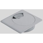 2x passe c�ble carr� 73 x 73mm encastrable diam�tre 60mm bureau table fil cordon prise ordinateur ecran ...