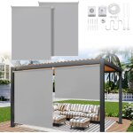 2x store vertical enrouleur extérieur pour terrasse ou balcon paravent rétractable protection solaire ... 2x store vertical enrouleur extérieur pour terrasse ou balcon paravent rétractable protection solaire ...