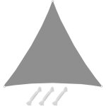 2x2x2 voile d'ombrage triangulaire en polyester avec protection uv - tissu imperm�able