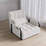 3 en 1 fauteuil lit convertible avec fonction lit, canap� - lit, fauteuil de relaxation avec accoudoirs ...