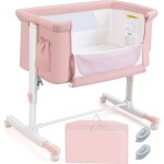 Costway - 3 en 1 lit cododo bébé avec matelas & 5 hauteur réglable, lit bébé evolutif avec inclinaison ... Costway - 3 en 1 lit cododo bébé avec matelas & 5 hauteur réglable, lit bébé evolutif avec inclinaison ...