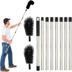 3, 1 m brosse nettoyage gouttire, perche de nettoyage telescopique brosse telescopique toiture avec ...