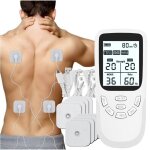 3 en 1 tens ems electrostimulateur musculaire de canaux double pour parfait pour soulager les douleurs ...