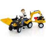 Costway - 3 en 1 tractopelle enfant avec pelle & remorque amovible, tracteur  pdales enfants avec volant ...