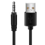 3. 5mm audio aux jack usb 2. 0 male chargeur cable adaptateur cordon pour voiture mp3