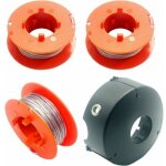 3 bobines de fil de rechange pour coupe - bordure bosch art 23 / 26 / 30 combitrim 23 / 26 easytrim, ...