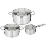 3 casseroles 3 couvercles h816s6 infinite � 16, 18 et 24 cm