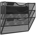 3 compartiments assembler mtal porte revue mural porte document suspendu organisateur de bureau  suspendre ...