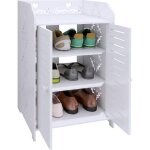 3 couches meuble � chaussures avec 2 portes, banc chaussures entr�e rangement, meuble de rangement, pour ...