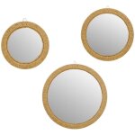 3 miroirs tilia 23 / 32 / 40cm corde - atmosphera cr�ateur d'int�rieur